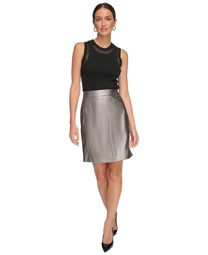 Leather pencil 2025 skirt macy's