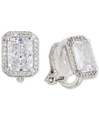 Crystal Halo Clip Earrings