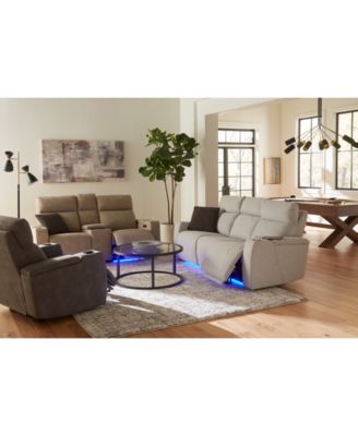 Macy's Greymel Fabric Sofa Collection Created For Macys In Charcoal