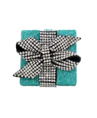 Betsey Johnson Faux Stone Present Cocktail Ring