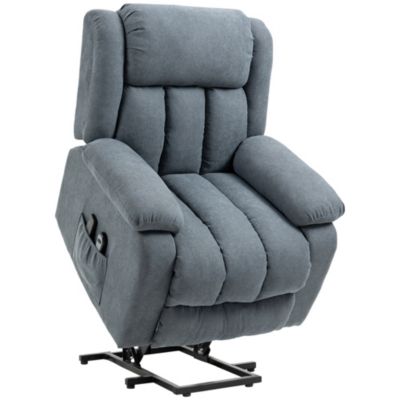 Homcom power lift assist recliner chair discount for elderly with wheels and remote control