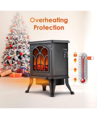 16in W Electric Fireplace Flame  Stove Heater Space Heater Indoor