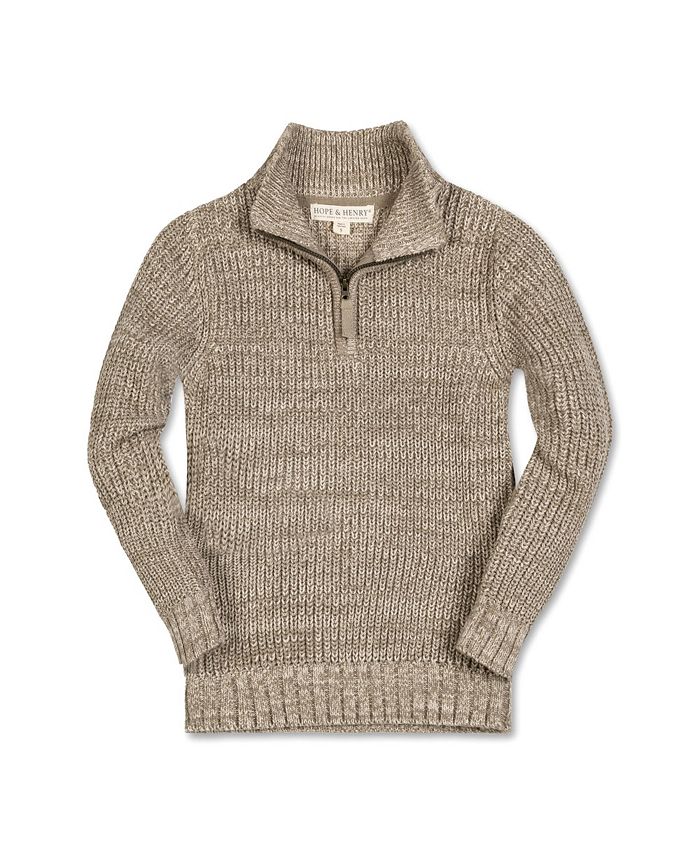 Hope & Henry Boys' Long Sleeve Half Zip Pullover Sweater, Infant - Macy's
