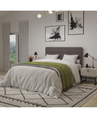 Coppola Queen size Metal Frame Tufted Upholstery And Powder Coated Headboard