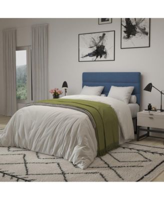 Coppola Full Size Powder Coated Metal Frame Tufted Upholstered Adjustable Slot Headboard