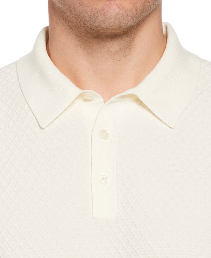 Perry Ellis Men's Triangle Pattern Polo Sweater - Macy's
