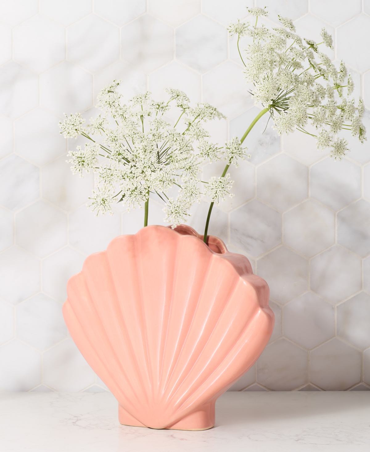 Shop The Cellar Coastal Shell Vase, Created For Macy's In No Color