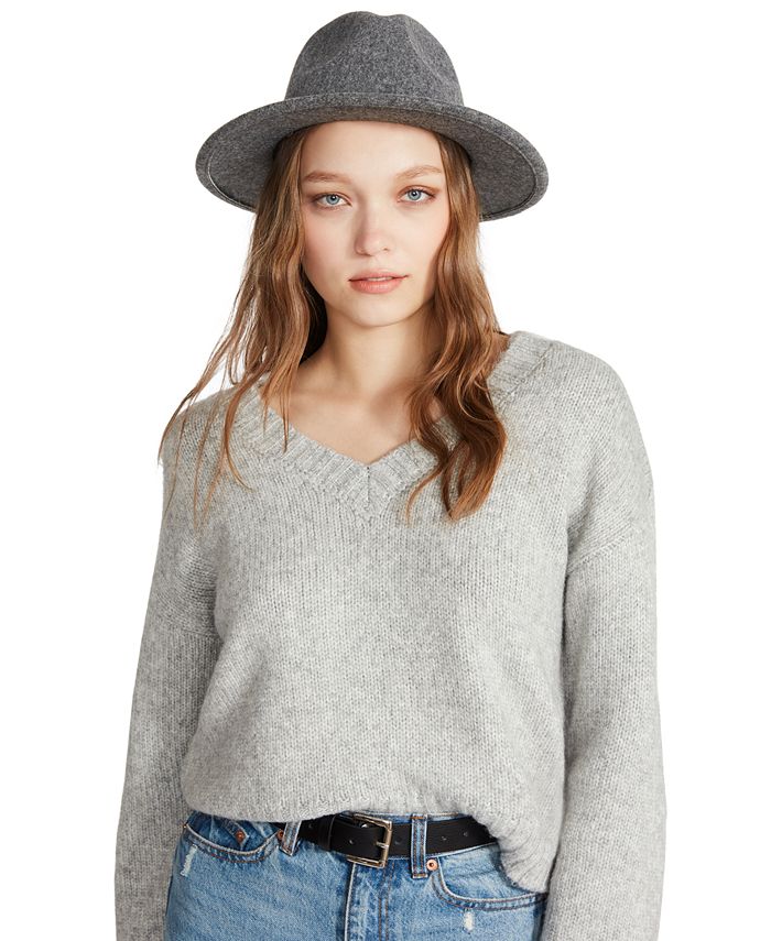 Steve Madden Women's Rhinestone BowTrim Fedora Macy's