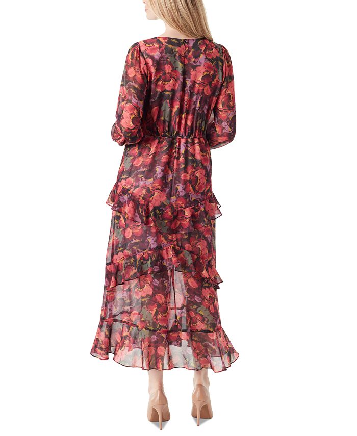 Jessica Simpson Women's Tabatha Ruffled Midi Dress - Macy's