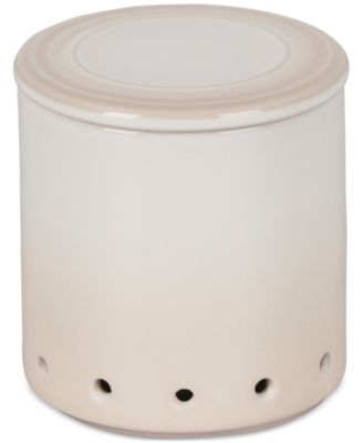 Glazed Stoneware 14-Oz. Garlic Keeper Crock