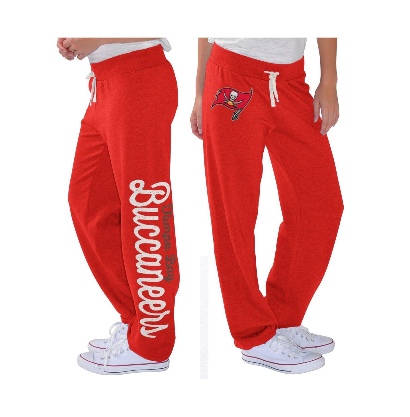 Женские брюки G-III 4Her by Carl Banks Red Tampa Bay Buccaneers Scrimmage Fleece — фото 1