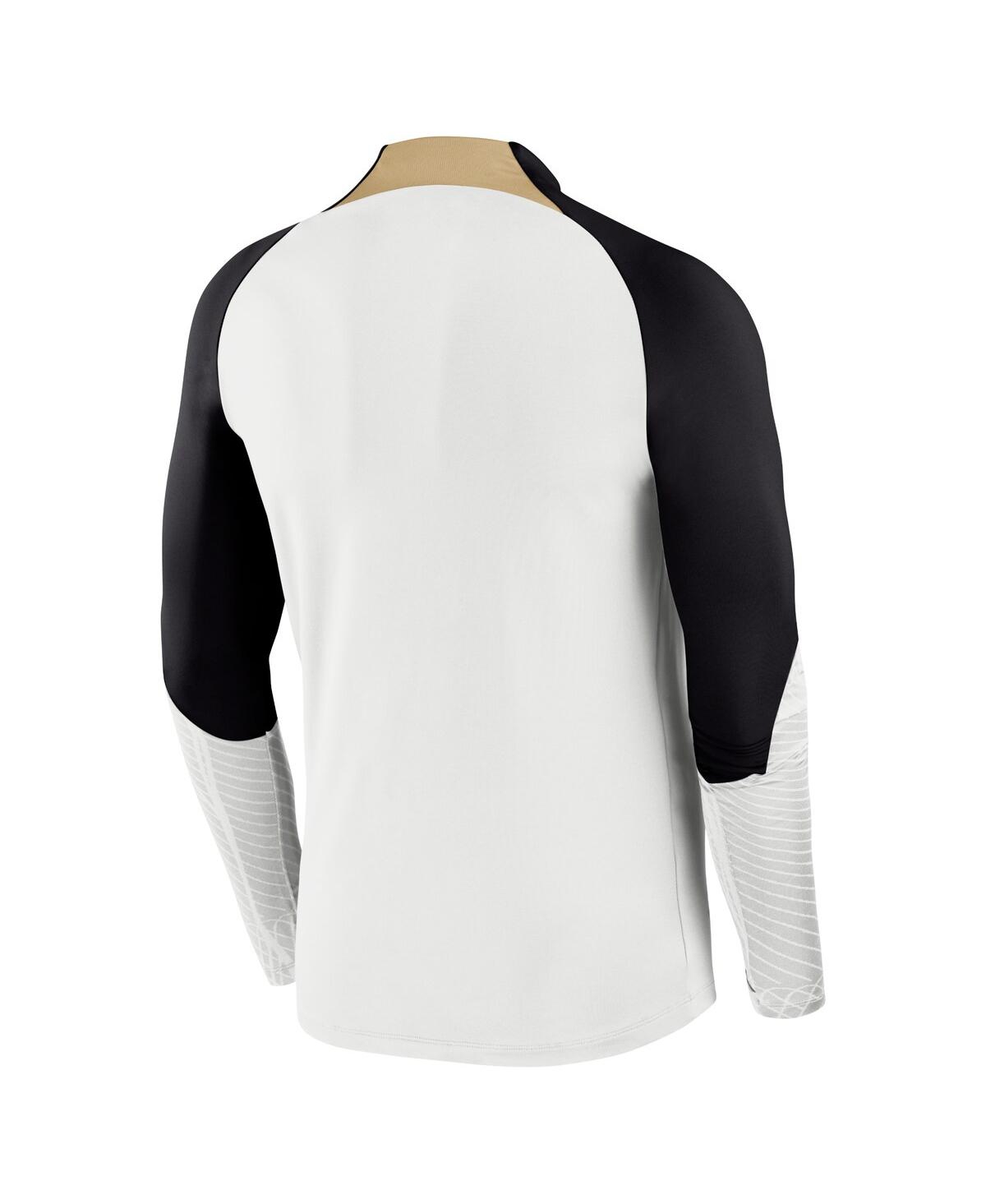 Men's NikeChelsea Strike Drill 2023/24 Performance Quarter-Zip Long Sleeve Top - White