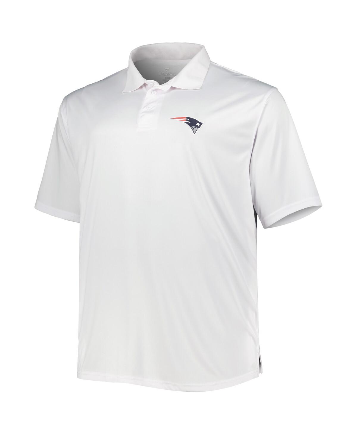 Fanatics Men's  Navy, White New England Patriots Big And Tall Solid Two-pack Polo Shirt Set In Navy,white