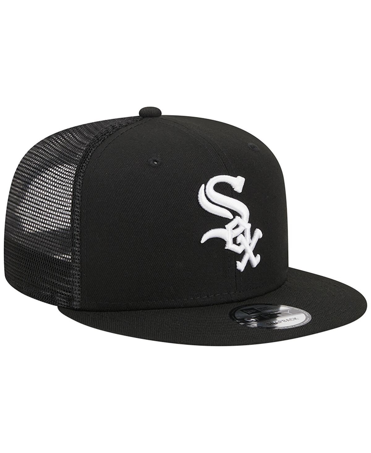 Men's New EraChicago White Sox Trucker 9FIFTY Snapback Hat - Black