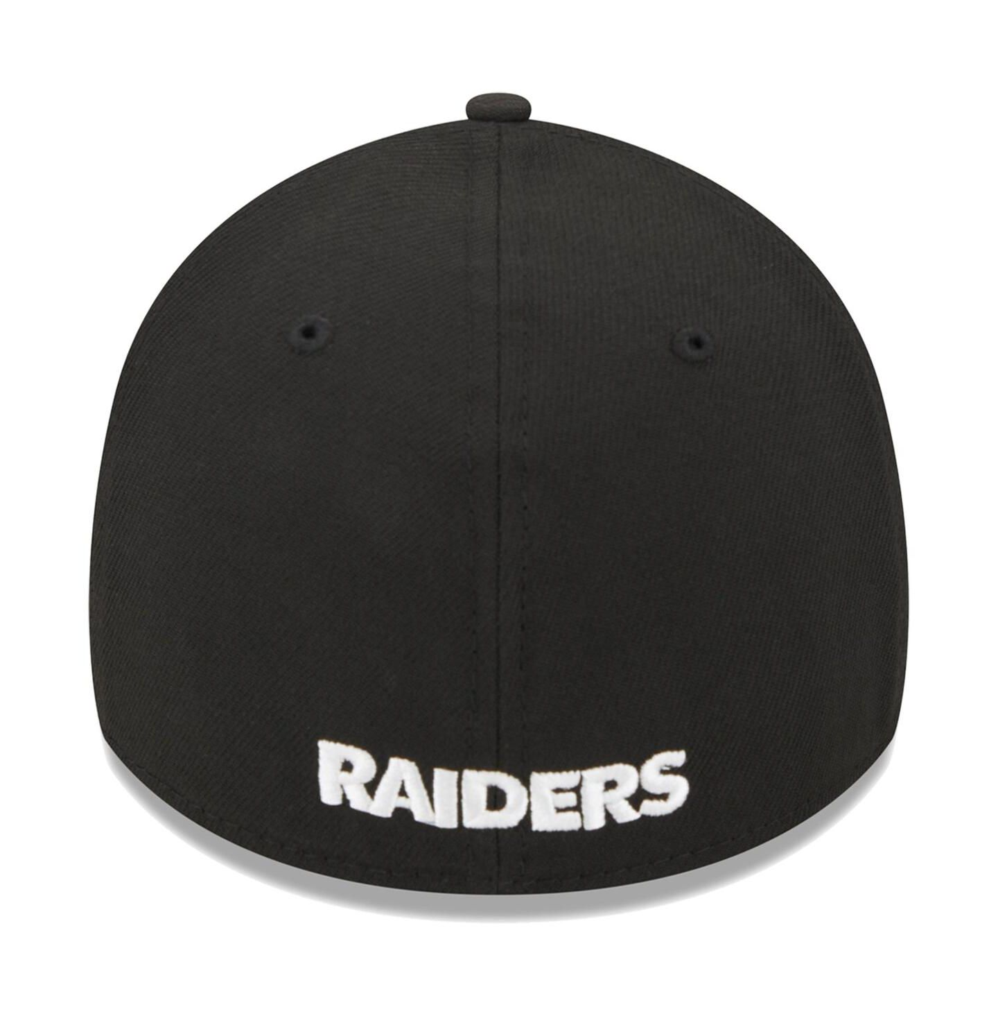 Мужская кепка New Era Black Las Vegas Raiders Main 39THIRTY Flex Hat — фото 4