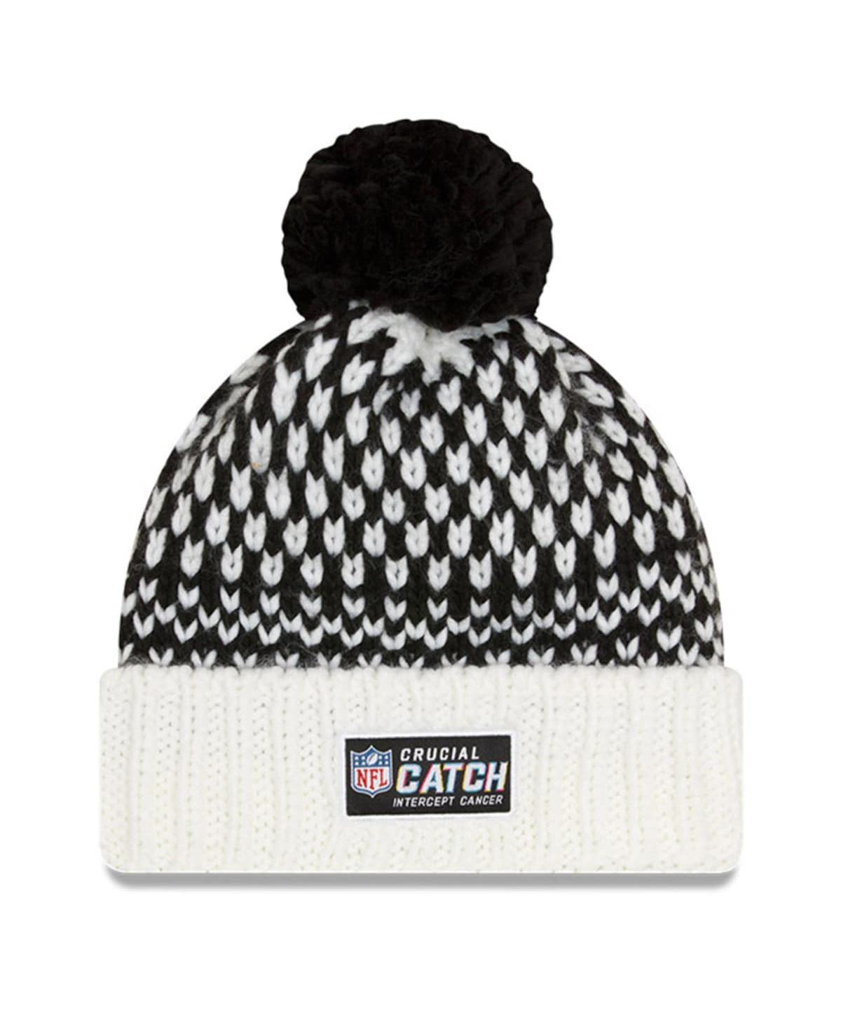 Women's New Era White Green Bay Packers 2023 Nfl Crucial Catch Cuffed Pom Knit Hat - White