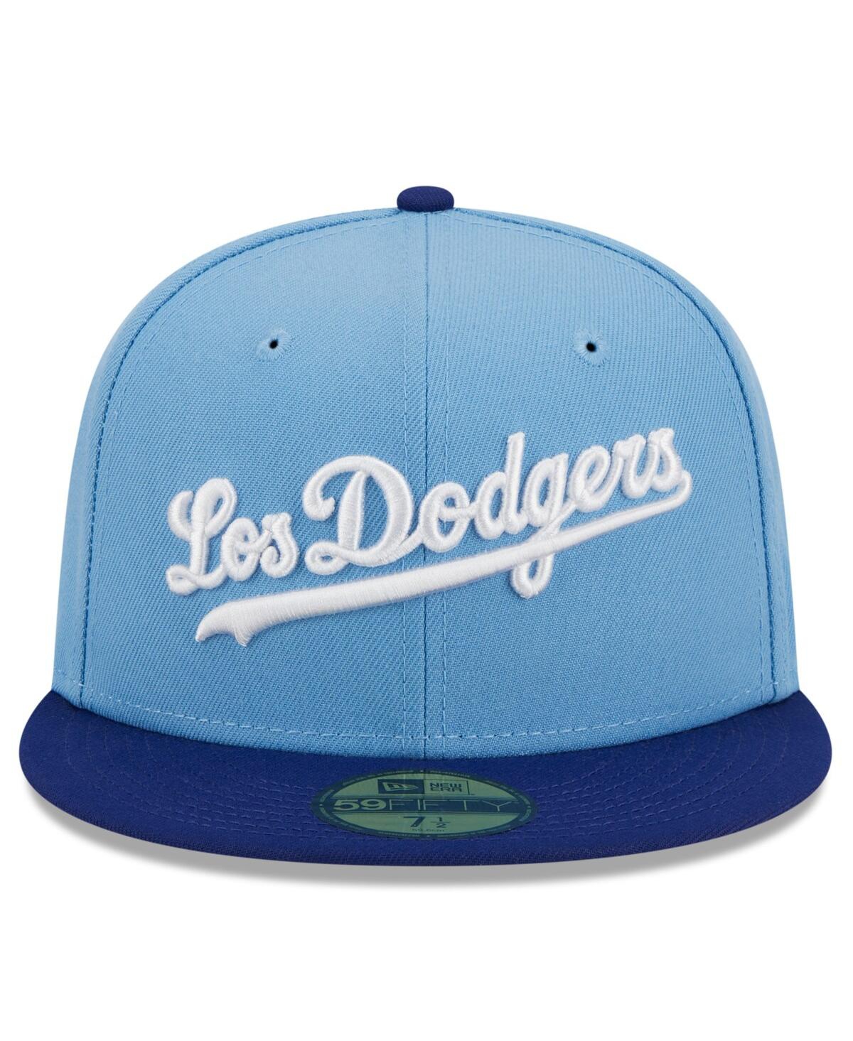 Men's New EraLos Angeles Dodgers Cooperstown Collection Retro City 59FIFTY Fitted Hat - Light Blue