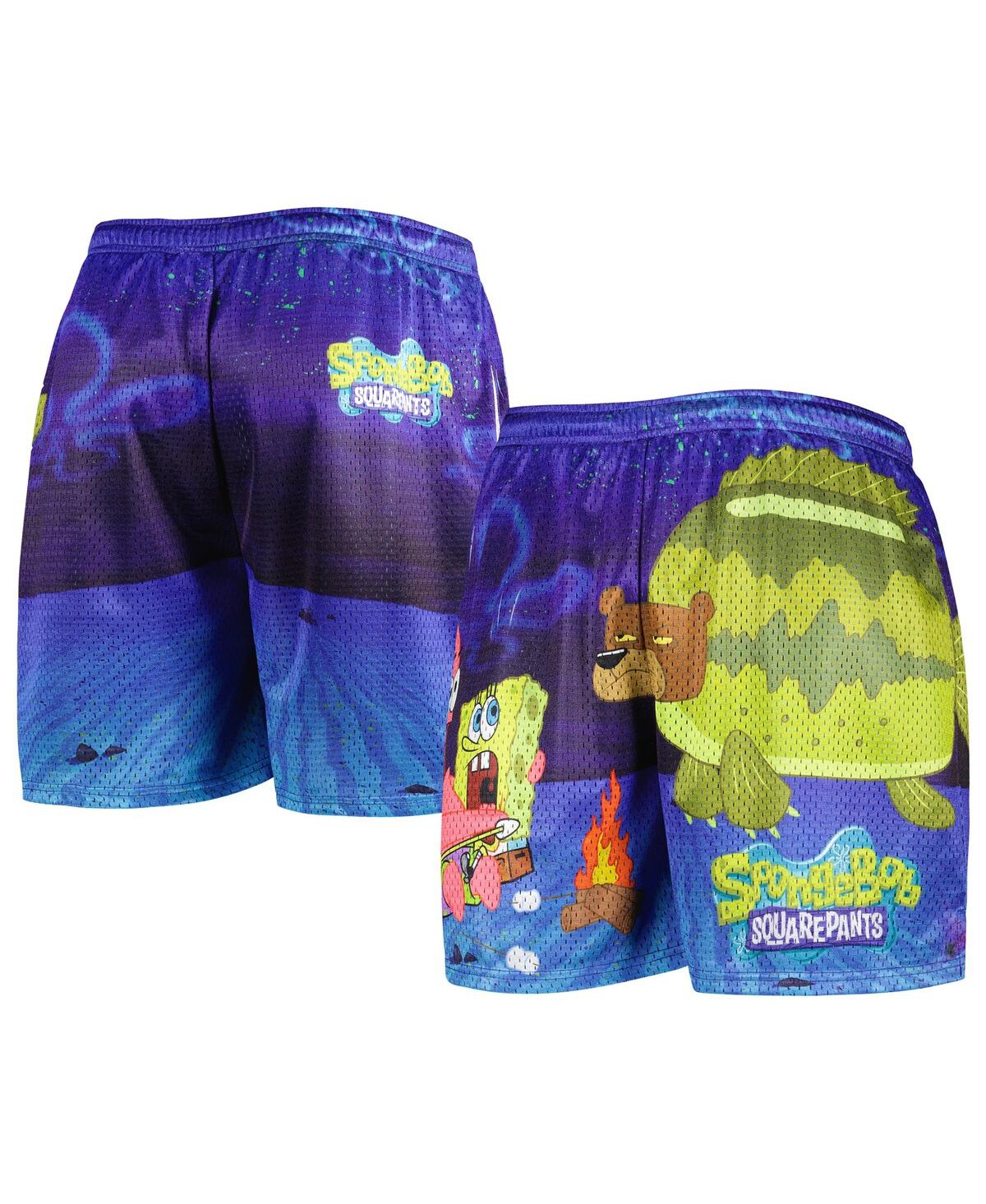 Men's Chalk Line Blue SpongeBob SquarePants Shorts - Blue