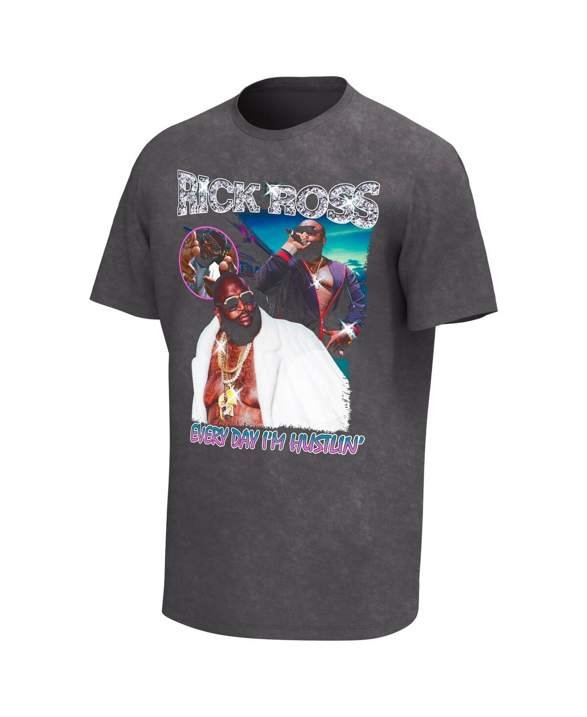 Shop Philcos Men's Charcoal Rick Ross Collage Washed Graphic T-shirt