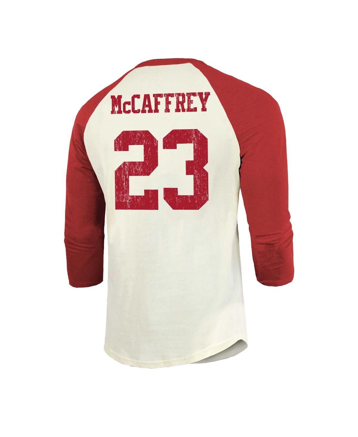 Nike Women's Christian McCaffrey Scarlet San Francisco 49ers Player Name  and Number T-shirt