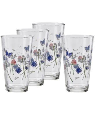 Fiesta Tropical Stripes 16-Ounce Tapered Cooler Glass, Set Of 4 | The Shops At Willow Bend