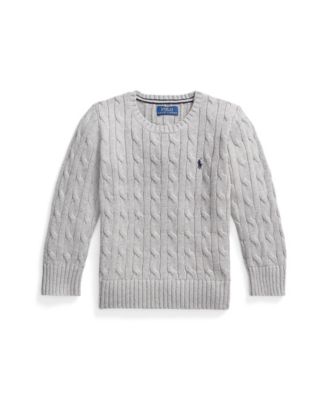 Boys 8-20 Cable-Knit Cotton Sweater