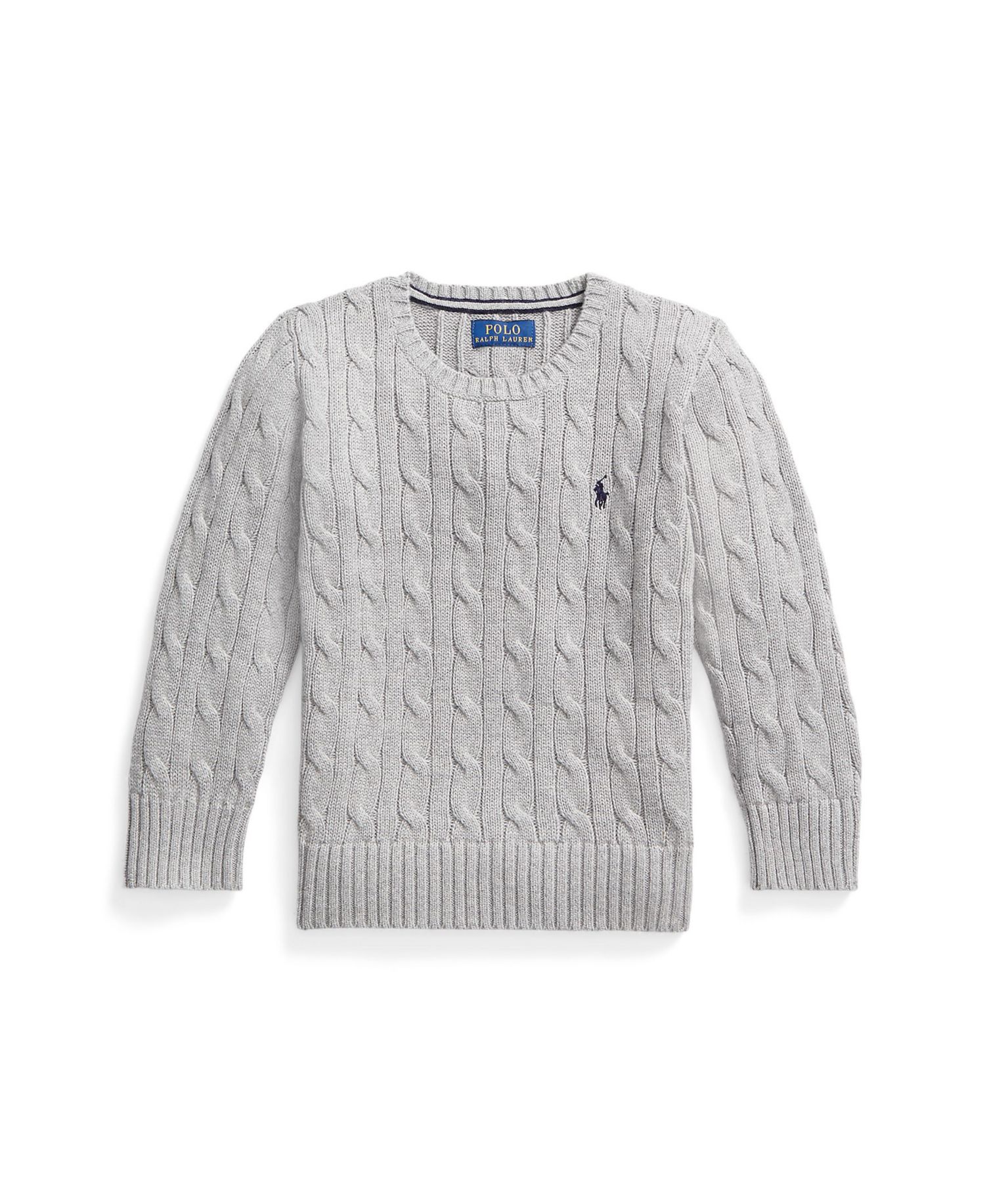 Boys' 8-20 Cable-Knit Cotton Sweater