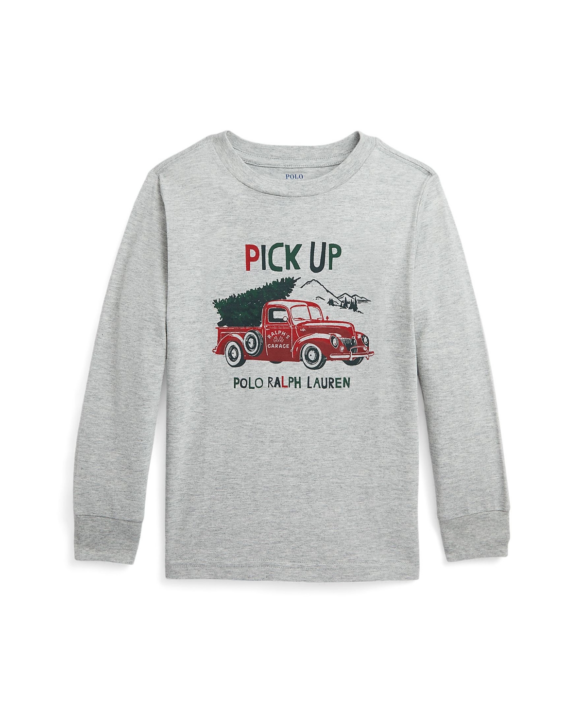 Polo Ralph Lauren Kids' Toddler And Little Boys Jersey Long-sleeve Graphic T-shirt In Hw Andover Heather
