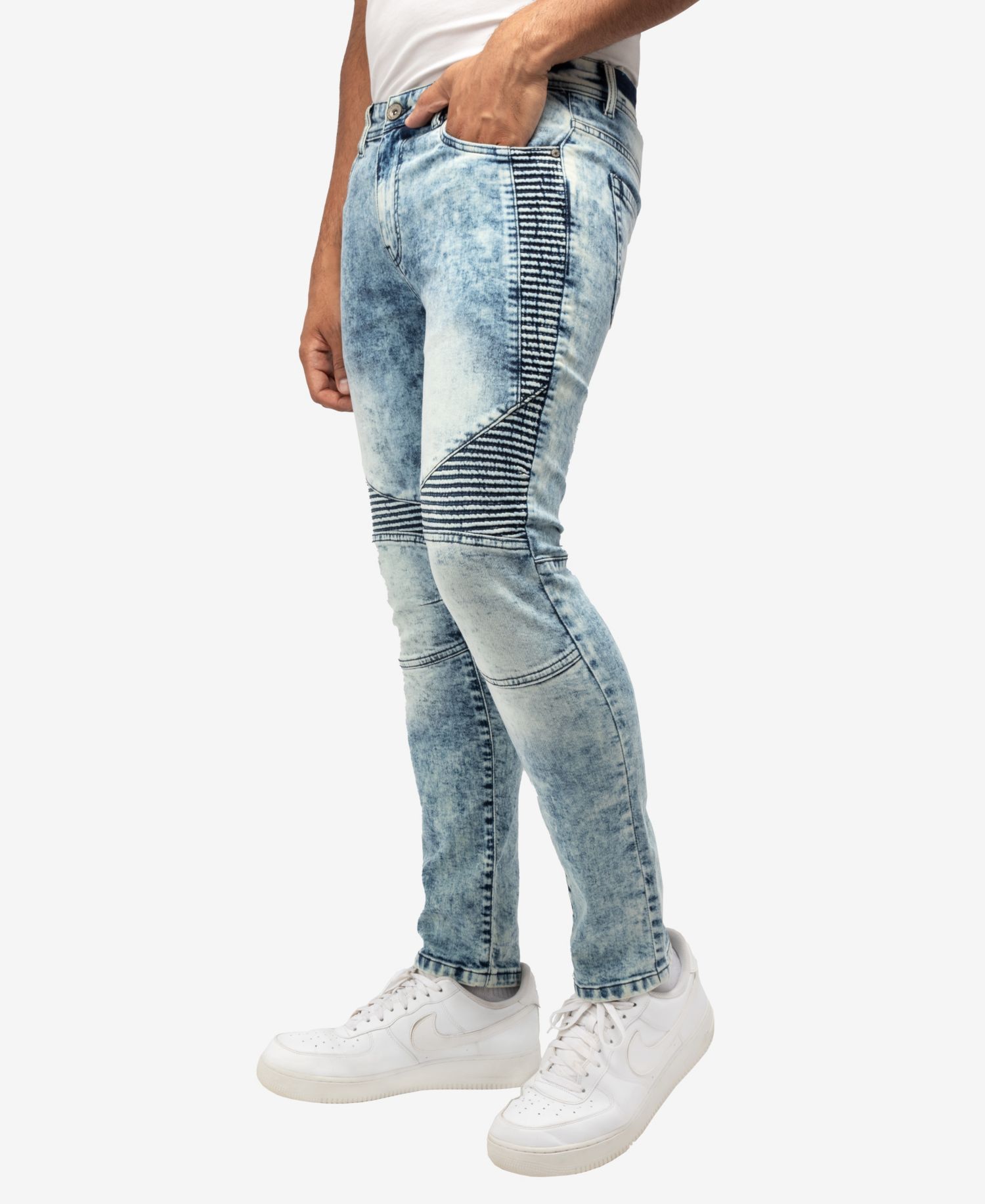 RAW X Men's Slim Stretch Moto 5-pocket Jeans