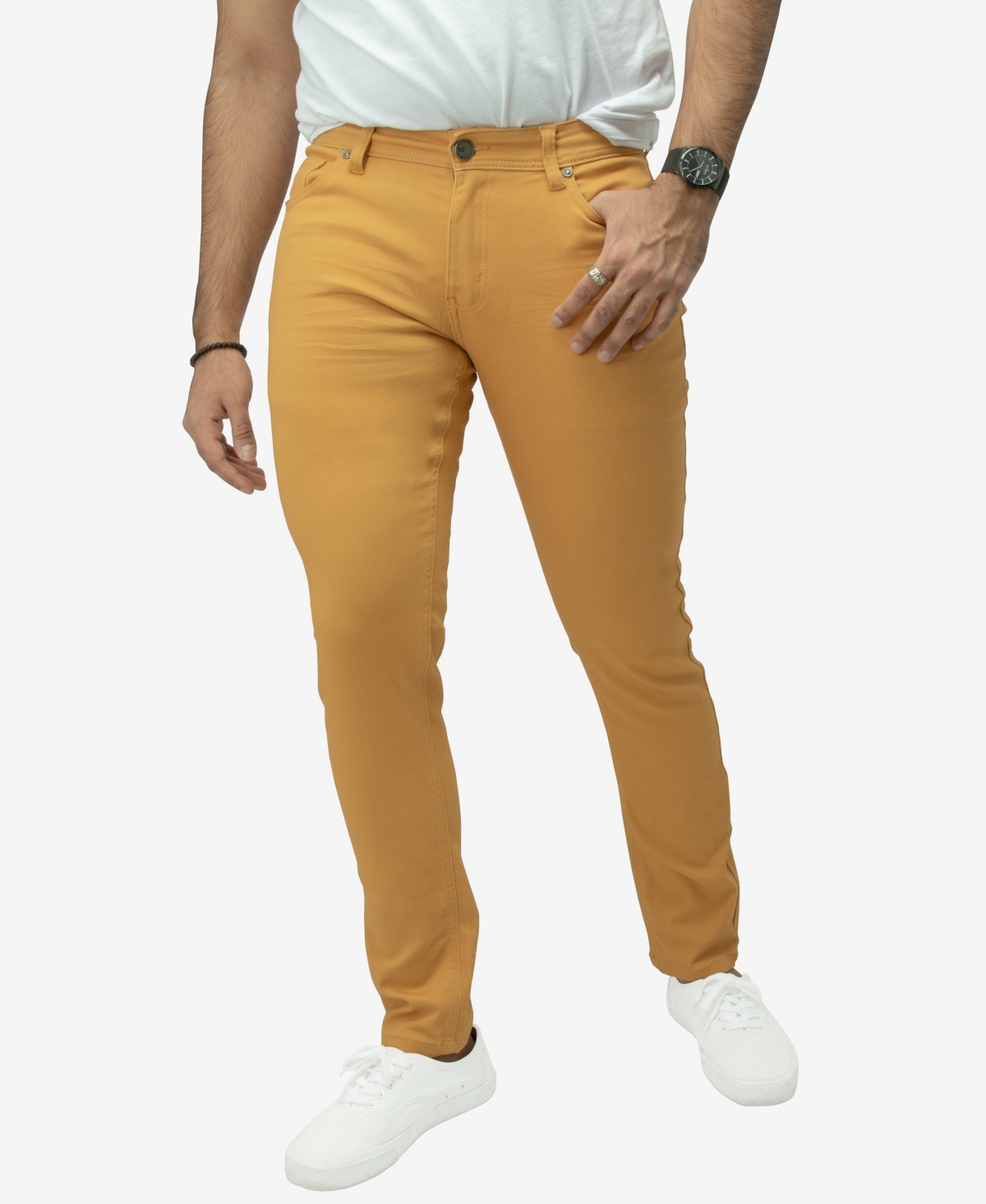 Shop X-ray Men's Stretch Commuter Chino Pants In Mustard