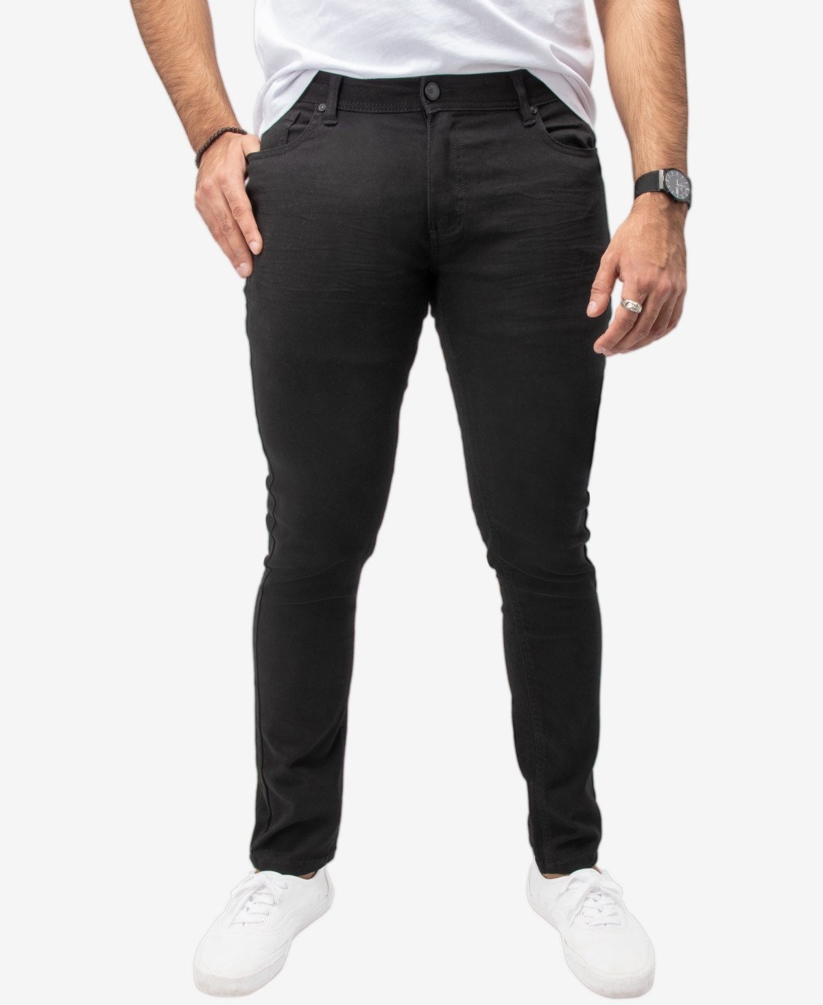X-ray Men's Stretch Commuter Chino Pants In Jet Black