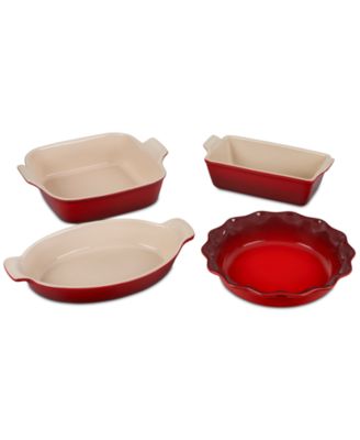 Le Creuset - Stoneware 4-Pc. Heritage Bakeware Essentials Set
