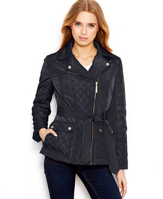 kensie Quilted Utility Jacket - Coats - Women - Macy's