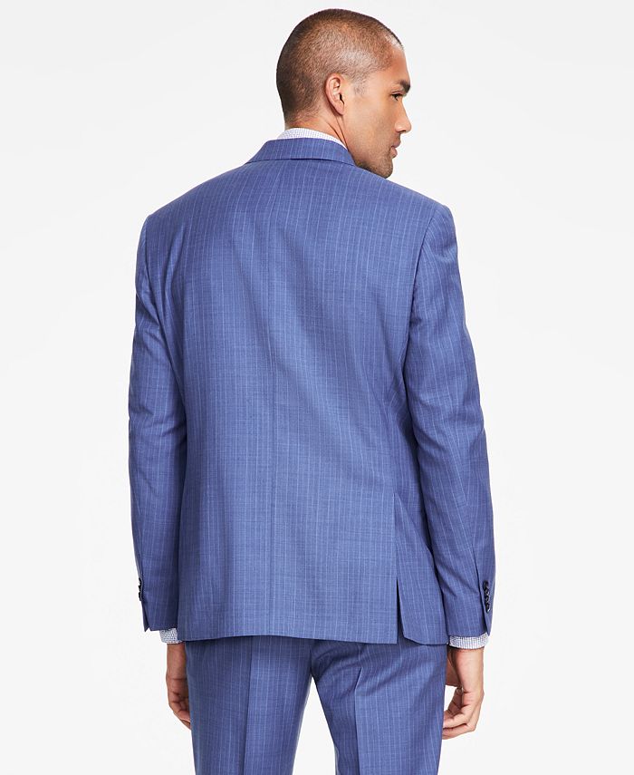 Michael Kors Men's Classic-Fit Pinstripe Wool Stretch Suit Jacket - Macy's