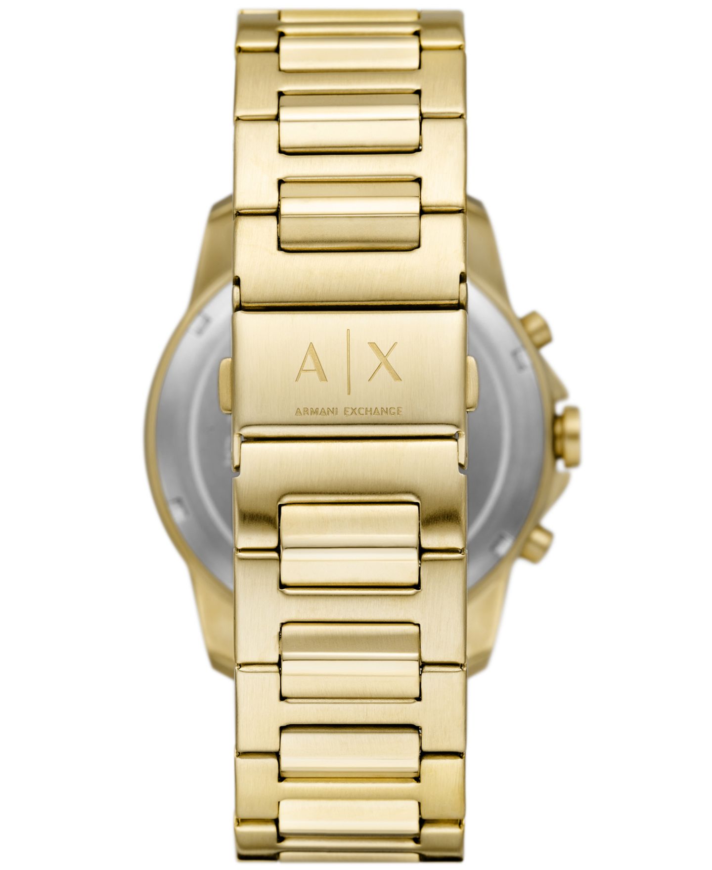 Мужские часы A|X Armani Exchange Chronograph Gold-Tone Stainless Steel Watch 44mm Set, 2 Pieces — фото 3