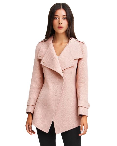 Женские куртки Belle & Bloom Women's Bad Girl Wool Blend Moto Coat