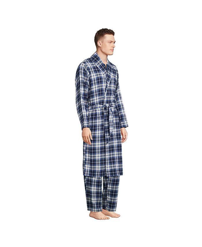 Lands' End Men's Flannel Robe Macy's