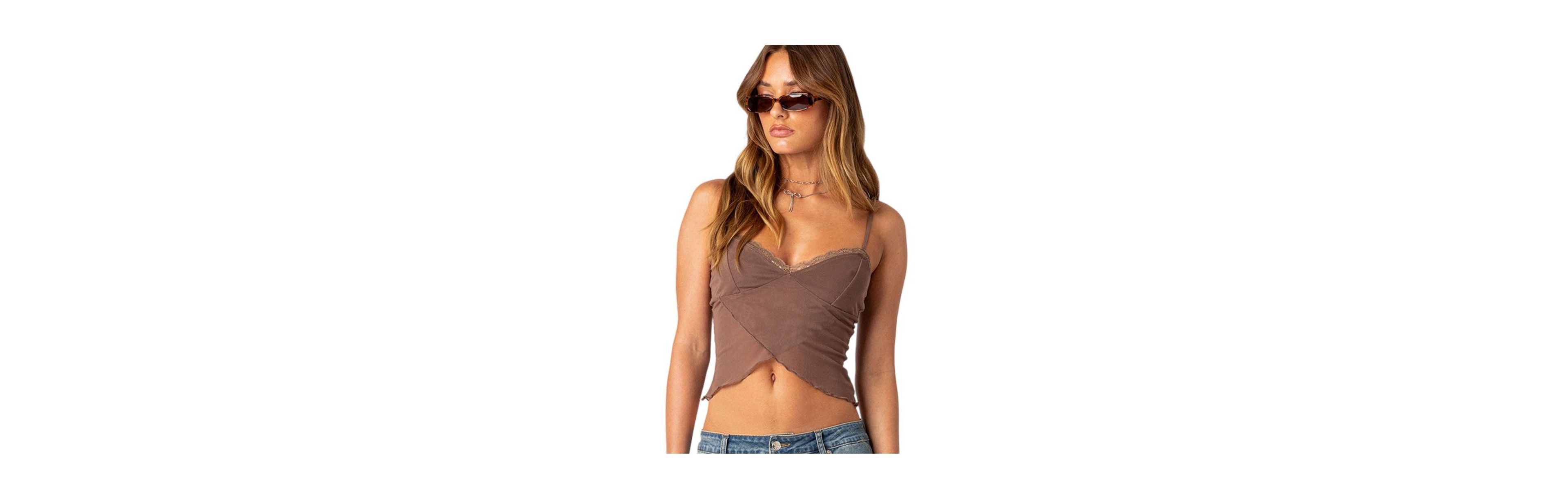 Women's Crossover Mesh Tank Top