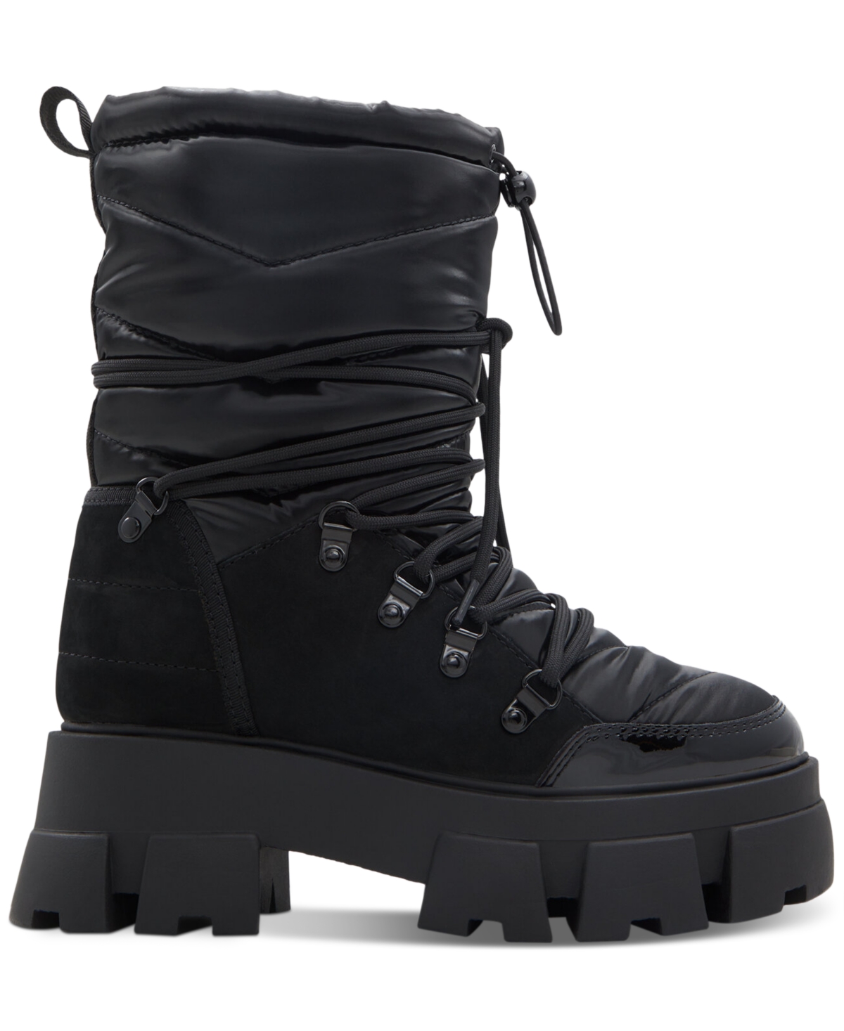 Shop Aldo Nordica Lace-up Cold-weather Boots In Black