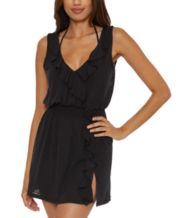 Black cover up dress discount