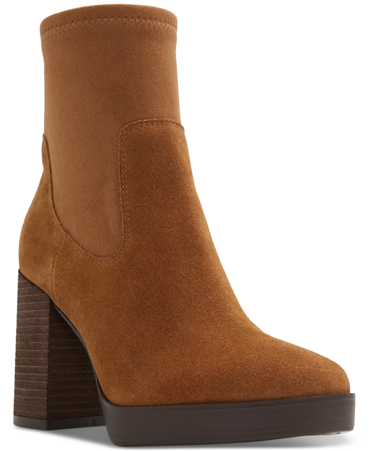 Voss Pull-On Dress Ankle Booties - Dark Brown