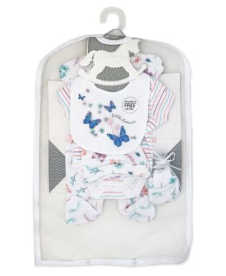 Baby Girls Butterflies Layette, 6 Piece Set