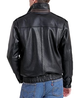 Men's Men Brandon Leather Bomber Jacket