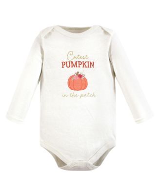 Cotton Long-Sleeve Bodysuits, Cinnamon Prints 3-Pack