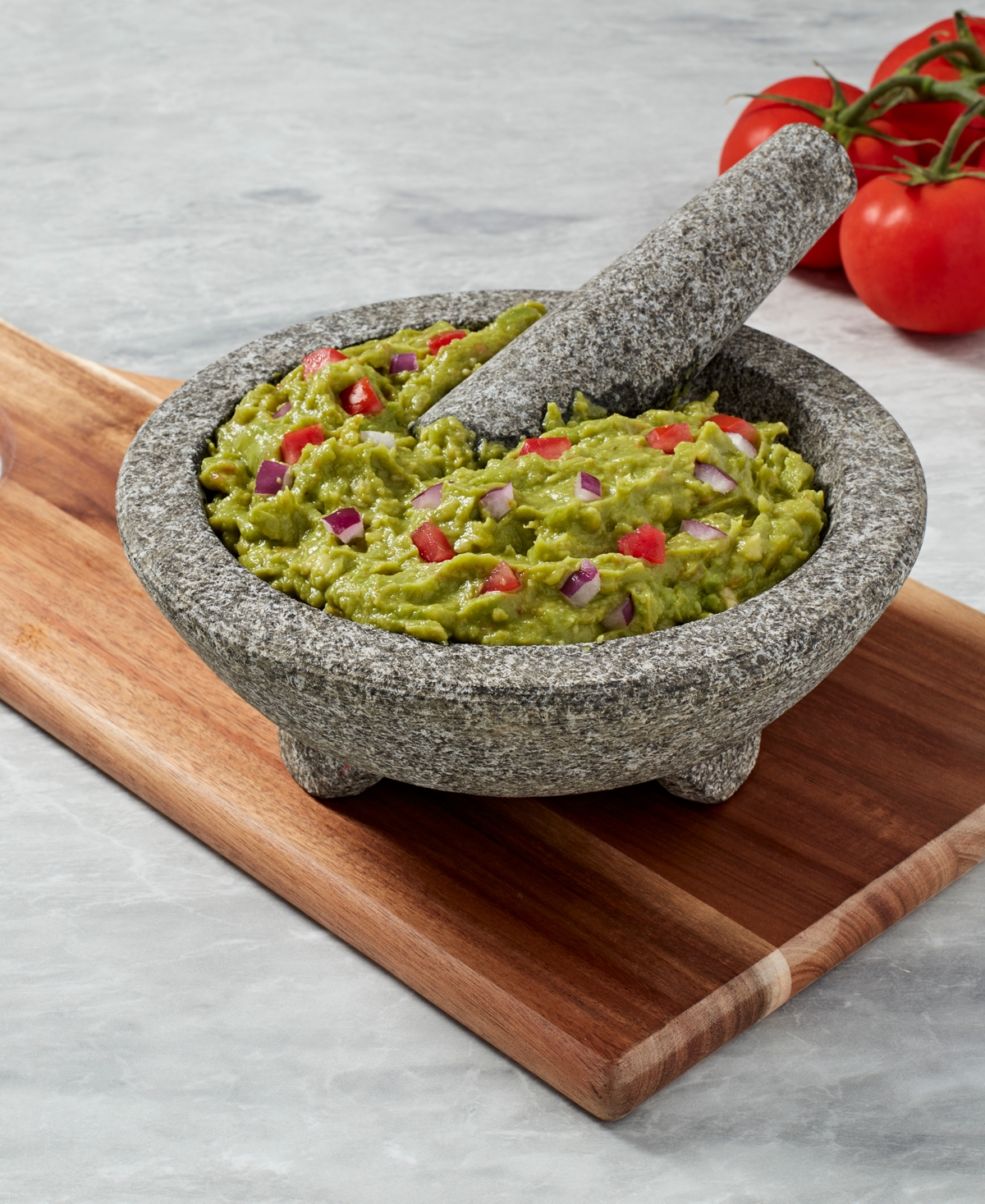 Shop Infuse Latin Granite 8" Molcajete In Gray