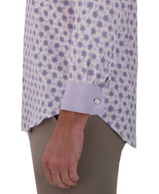 Men's Slim-Fit Floral-Print Shirt