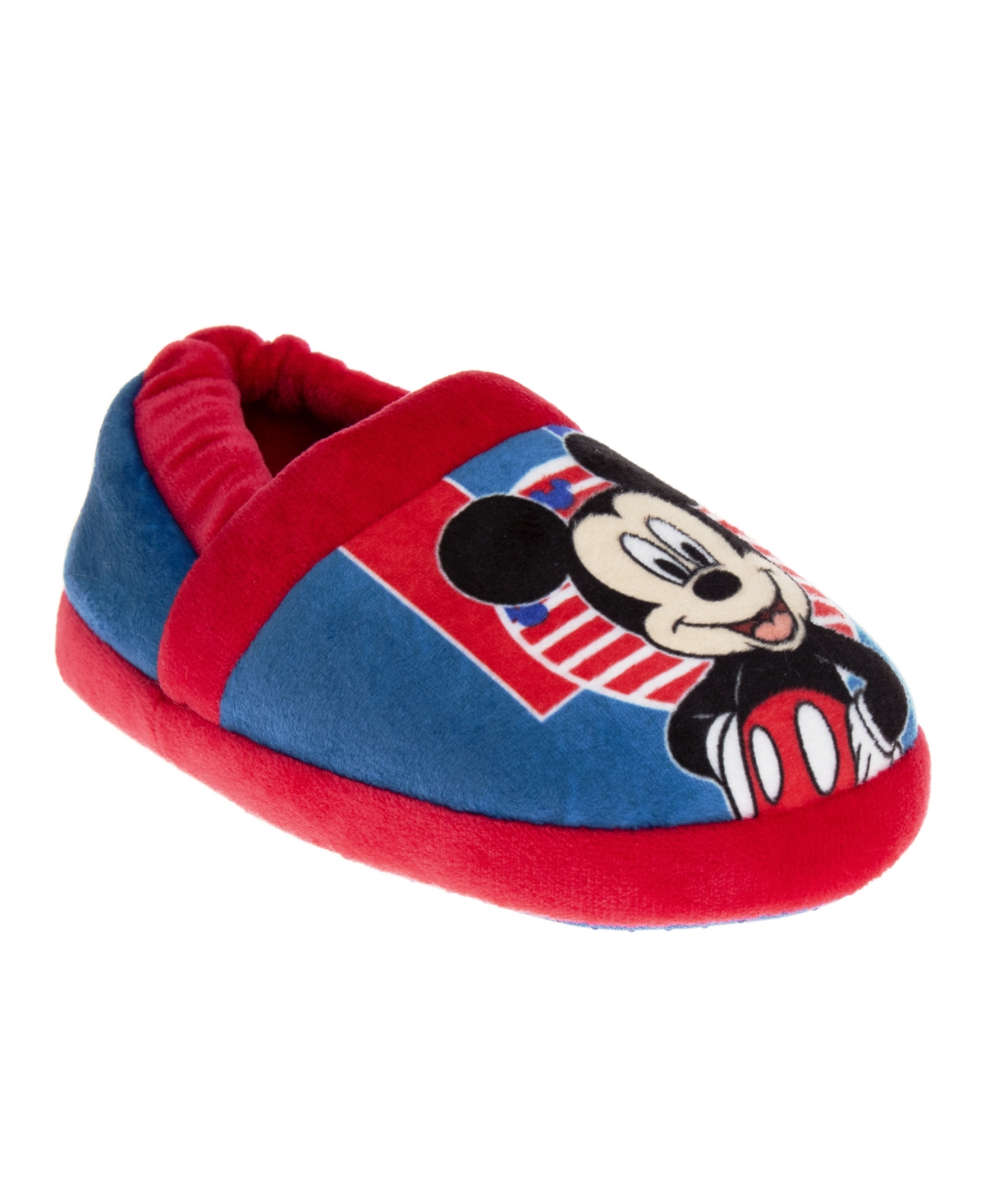 Disney Kids' Toddler Boys Mickey Mouse Dual Sizes House Slippers In Blue