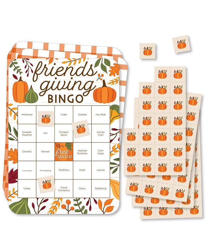 Fall Friends Thanksgiving - Friendsgiving Gift Favor Bags - Party Goodie  Boxes - Set of 12