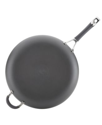 Radiance Hard Anodized Aluminum Nonstick 14" Frying Pan with Helper Handle