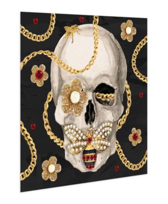 "Gold-Tone Digger" Frameless Free Floating Tempered Glass Panel Graphic Wall Art, 24" x 24" x 0.2"